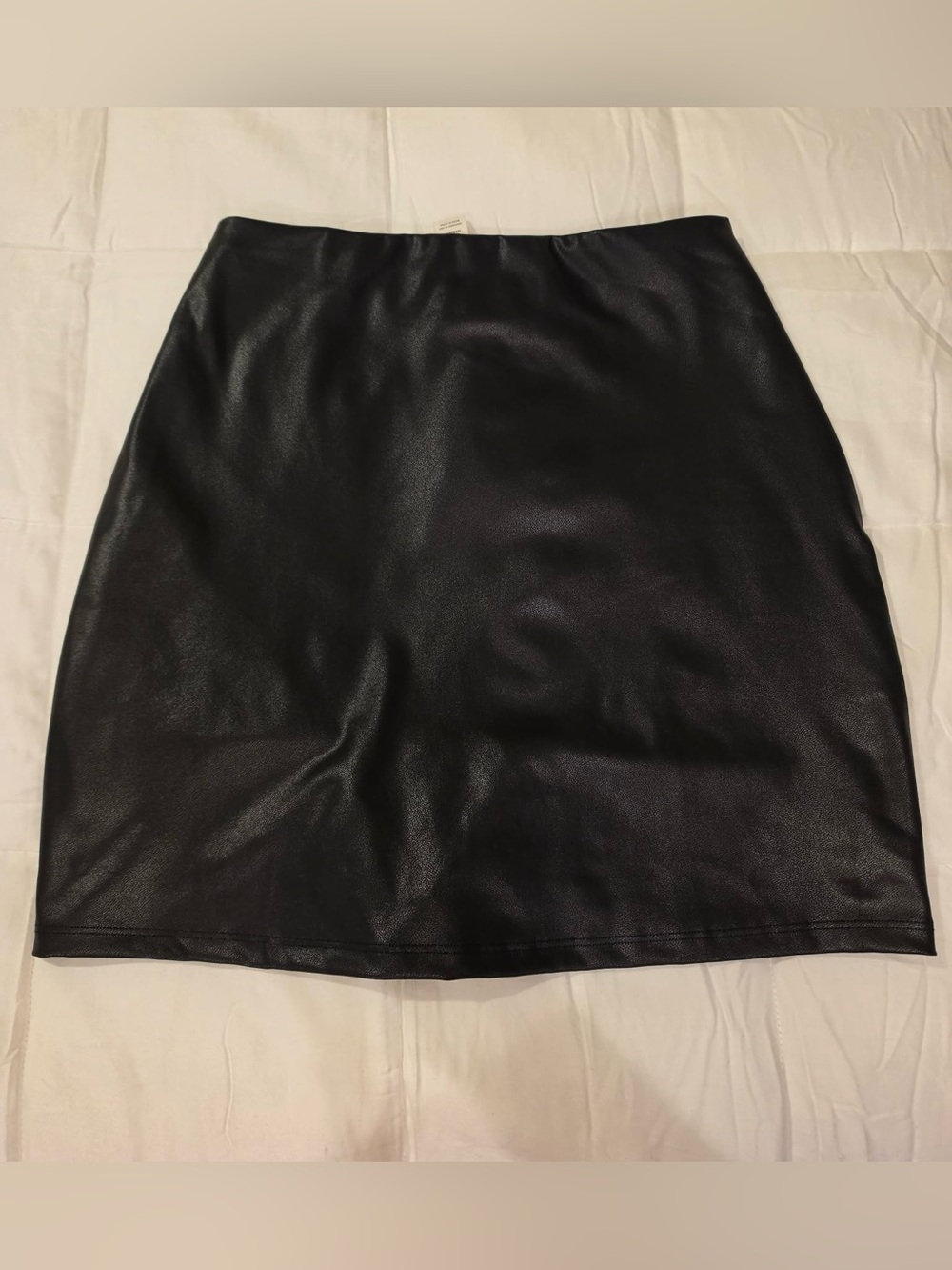 Faux Leather Mini Skirt with Built in Shapewear size L NWT by Popilush - Picture 6 of 11